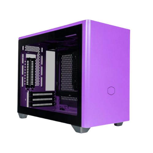 紫色のパソコンケース