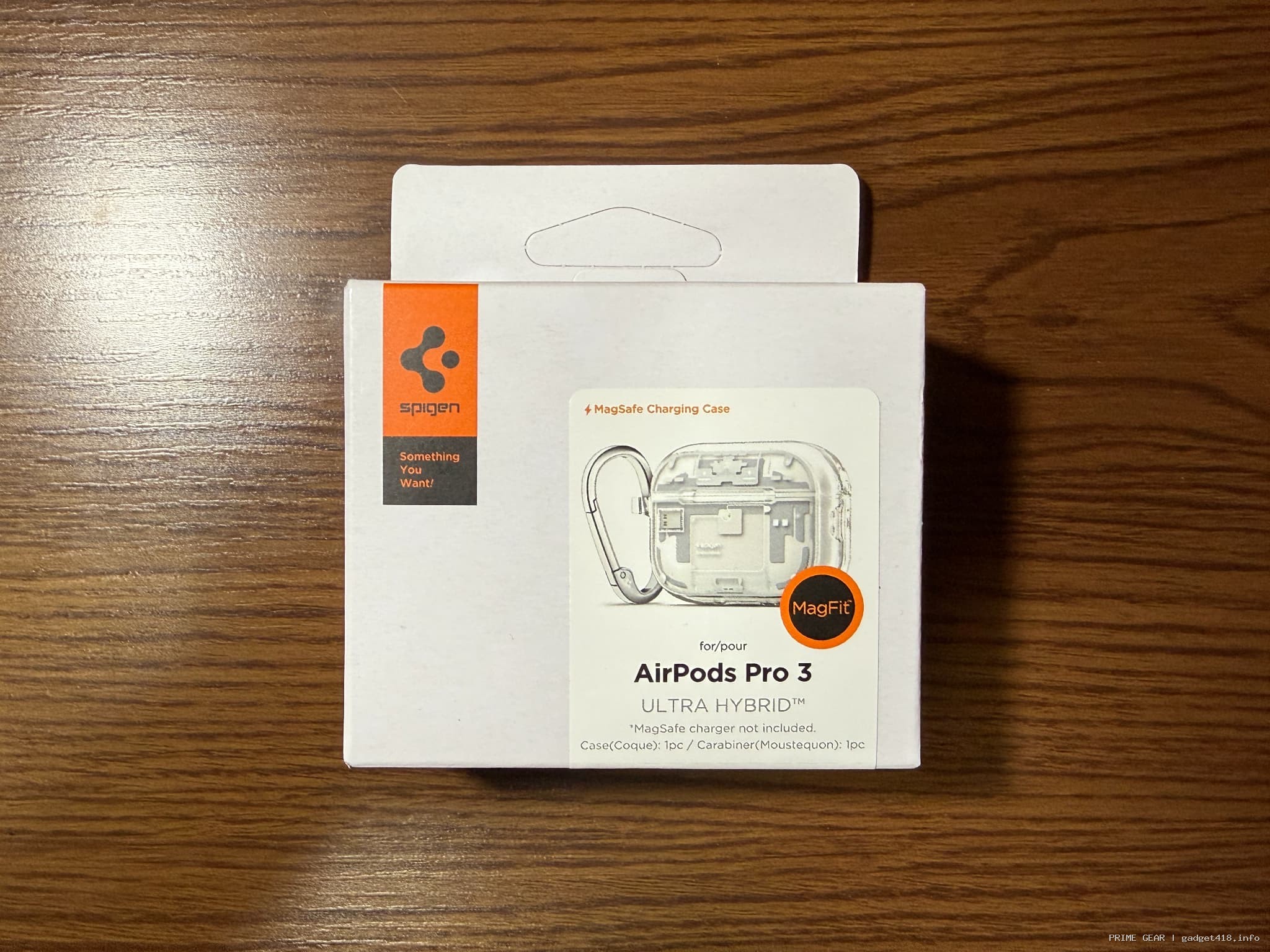 Spigen社製AirPods Pro 3用ケースのパッケージ