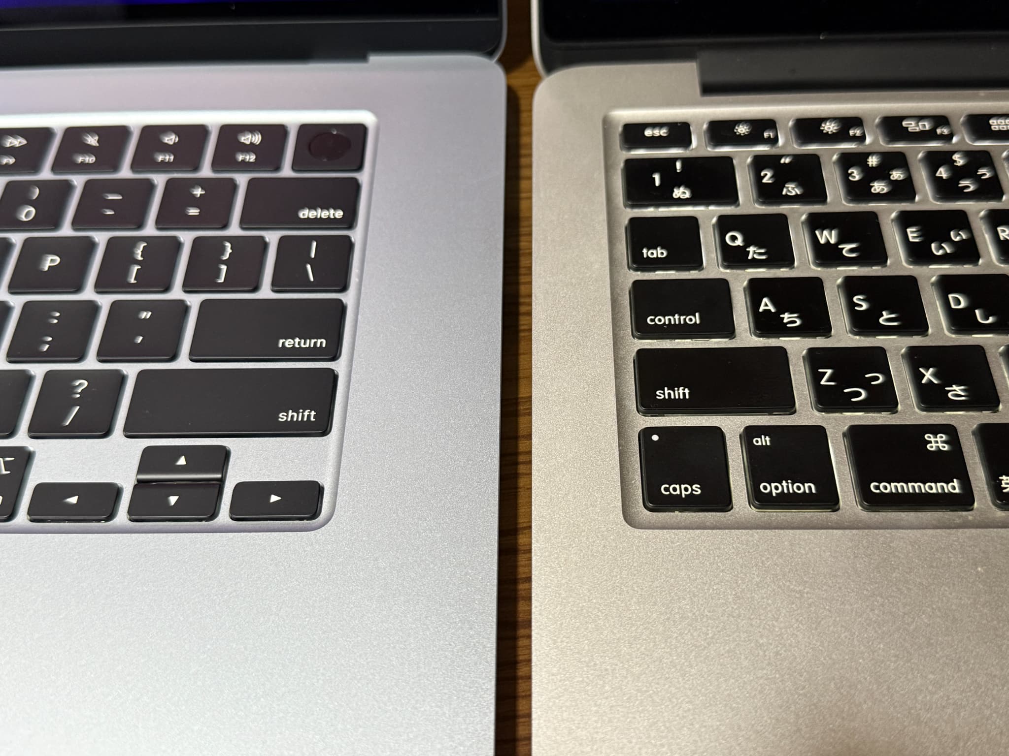 パソコンのキーボード部分