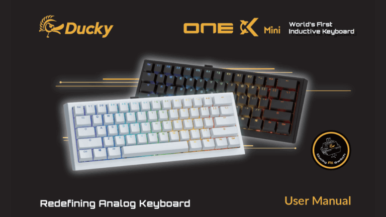 Ducky One X miniの日本語マニュアルで使い方と設定をみる