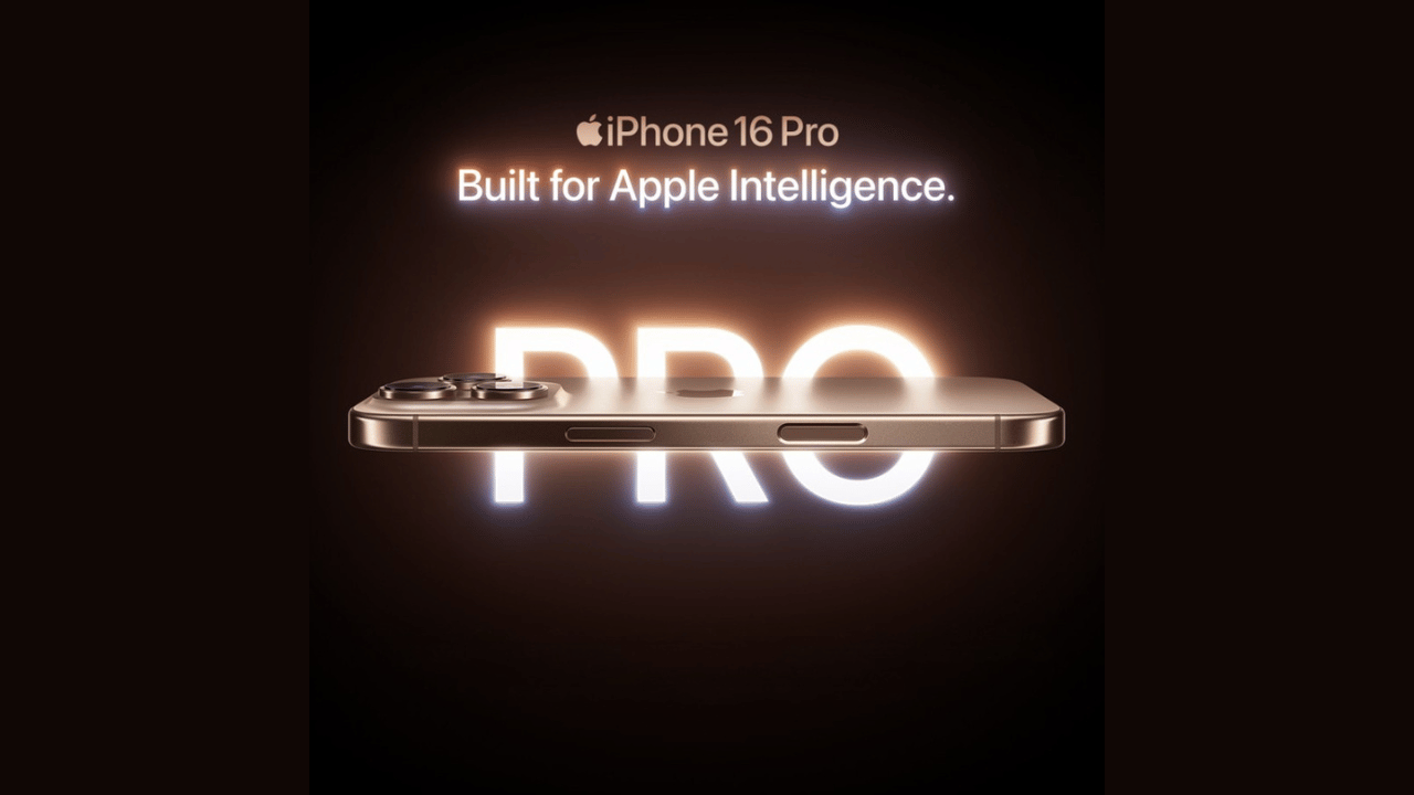 iPhone 16 Proの側面図